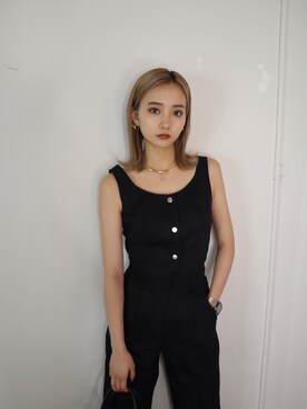 「EMODA（エモダ）のアイテム（その他トップス）」を使った、濱田 萌衣(EMODA)さん（レディース・162cm）の春コーディネート