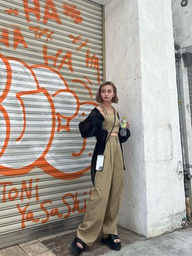 「EMODA（エモダ）のアイテム（その他トップス）」を使った、濱田 萌衣(EMODA)さん（レディース・162cm）の春コーディネート