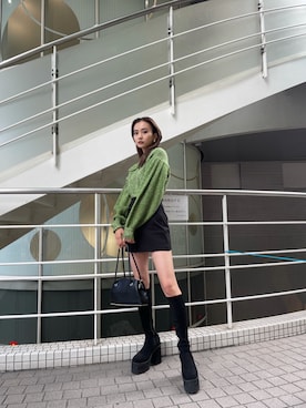 濱田 萌衣(EMODA)さん（レディース・162cm）の冬コーディネート