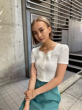 濱田 萌衣(EMODA)さん（レディース・162cm）の夏コーディネート