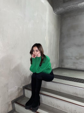 濱田 萌衣(EMODA)さん（レディース・162cm）の冬コーディネート