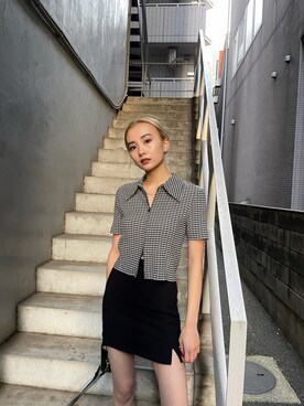 濱田 萌衣(EMODA)さん（レディース・162cm）の春コーディネート