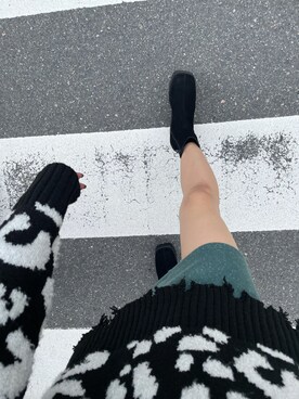 「EMODA（エモダ）のサイドゴアタンクブーツ（ブーツ）」を使った、濱田 萌衣(EMODA)さん（レディース・162cm）の秋コーディネート