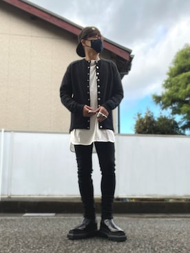 「ALDIES（アールディーズ）のアイテム（帽子）」を使った、malibuさん（メンズ・163cm）の冬コーディネート