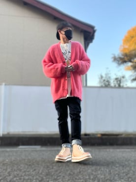 「アイテム（イヤーカフ）」を使った、malibuさん（メンズ・163cm）の冬コーディネート