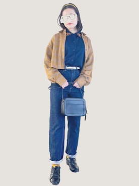 「Honeys（ハニーズ）のアイテム（その他シューズ）」を使った、おたみんぐさん（レディース・160cm）の冬コーディネート