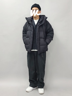 「GOLDWIN（ゴールドウィン）のアイテム（ジャケット/アウター）」を使った、YANCHAさん（メンズ・167cm）の冬コーディネート