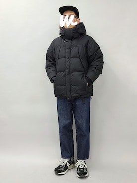 「GOLDWIN（ゴールドウィン）のアイテム（ジャケット/アウター）」を使った、YANCHAさん（メンズ・167cm）の冬コーディネート