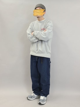 YANCHAさんの「DENIZEN from Levi's ルーズ カーペンター デニム 90s LOOSE CARPENTER」を使ったコーディネート