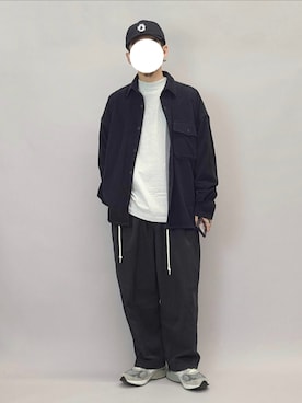 「アイテム（帽子）」を使った、YANCHAさん（メンズ・167cm）の秋コーディネート