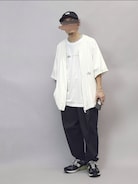 CAHLUMN カウラム ブラッシュド ポプリン ベースボールシャツ CAHLUMN/カウラム Brushed Poplin Baseball Shirt/ブラッシュド