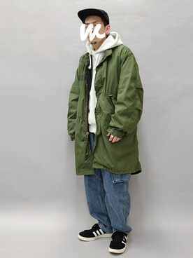 「M-65」｜「アイテム（その他）」を使った、YANCHAさん（メンズ・167cm）の冬コーディネート