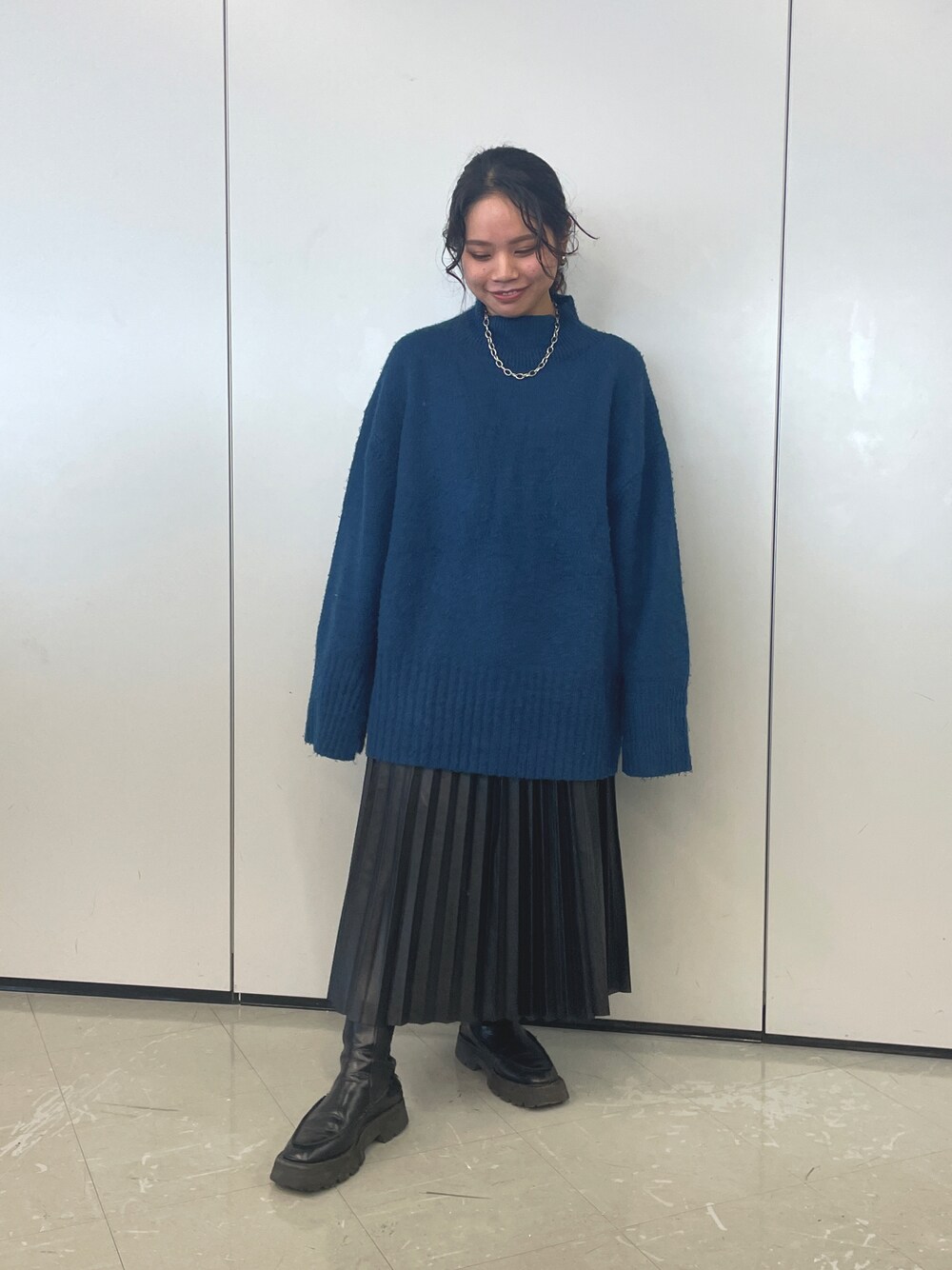 5Gカラーストレッチハイネックプルオーバー/239761を使った人気
