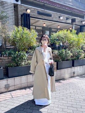 「Omekashi（オメカシ）のアイテム（その他アウター）」を使った、mmmiさん（レディース・154cm）の春コーディネート