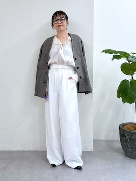 「Omekashi（オメカシ）のアイテム」を使った、mmmiさん（レディース・154cm）の春コーディネート