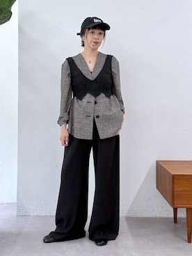 「アイテム（その他アウター）」を使った、mmmiさん（レディース・154cm）の夏コーディネート