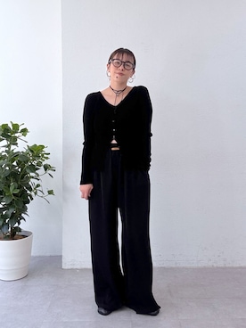 「アイテム（チョーカー）」を使った、mmmiさん（レディース・154cm）の秋コーディネート