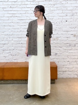 「Omekashi（オメカシ）のアイテム」を使った、mmmiさん（レディース・154cm）の春コーディネート