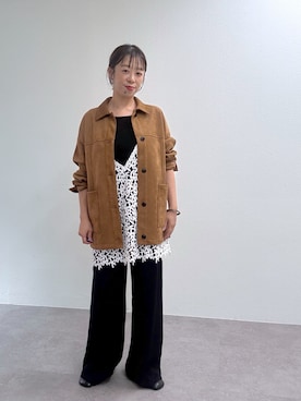 「アイテム（その他アウター）」を使った、mmmiさん（レディース・154cm）の秋コーディネート