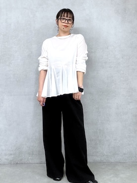 「Omekashi（オメカシ）のアイテム」を使った、mmmiさん（レディース・154cm）の春コーディネート