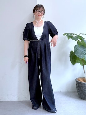 「Omekashi（オメカシ）のアイテム」を使った、mmmiさん（レディース・154cm）の春コーディネート