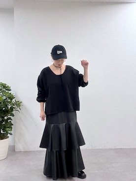 「ワントーンコーデ」｜mmmiさん（レディース・154cm）の冬コーディネート