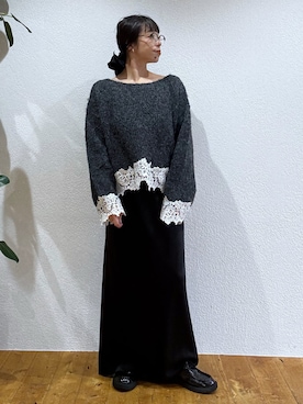 「Omekashi（オメカシ）のアイテム」を使った、mmmiさん（レディース・154cm）の秋コーディネート