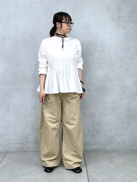 「Omekashi（オメカシ）のアイテム」を使った、mmmiさん（レディース・154cm）の春コーディネート