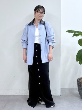 「Omekashi（オメカシ）のアイテム」を使った、mmmiさん（レディース・154cm）の春コーディネート