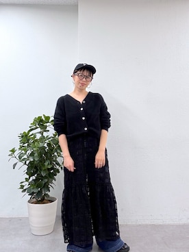 「ニット/セーター」｜「アイテム（ワンピース/ドレス）」を使った、mmmiさん（レディース・154cm）の冬コーディネート