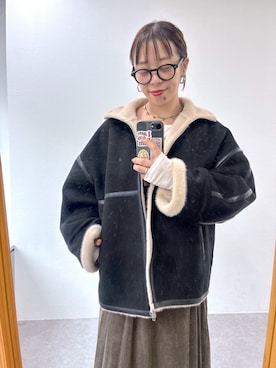 「アイテム（その他アウター）」を使った、mmmiさん（レディース・154cm）の秋コーディネート