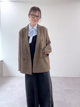 「アイテム（オールインワン・サロペット）」を使った、mmmiさん（骨格ストレート・レディース・154cm）の秋コーディネート