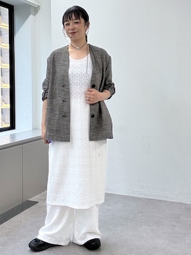 「Omekashi（オメカシ）のアイテム」を使った、mmmiさん（レディース・154cm）の春コーディネート