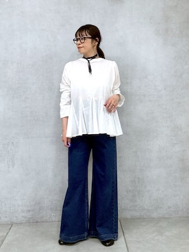 「Omekashi（オメカシ）のアイテム」を使った、mmmiさん（レディース・154cm）の春コーディネート