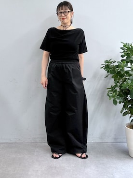 「Omekashi（オメカシ）のアイテム」を使った、mmmiさん（レディース・154cm）の春コーディネート