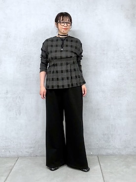 「Omekashi（オメカシ）のアイテム」を使った、mmmiさん（レディース・154cm）の春コーディネート