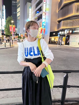 「#秋コーデ」｜「アイテム（スウェット）」を使った、mmmiさん（レディース・154cm）の秋コーディネート