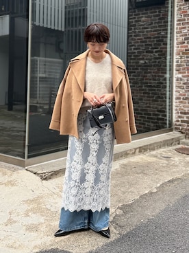 「アイテム（ハンドバッグ）」を使った、loungedress_hayashiさん（レディース・163cm）の秋コーディネート