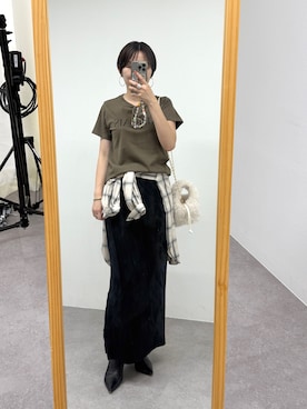 「アイテム（シャツ/ブラウス）」を使った、loungedress_hayashiさん（レディース・163cm）の夏コーディネート