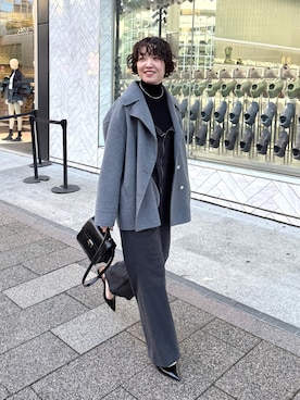 「アイテム（オールインワン・サロペット）」を使った、loungedress_hayashiさん（レディース・164cm）の冬コーディネート