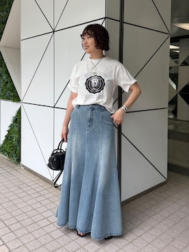 「GALENA（LOUNGEDRESS）（ガレナ）のアイテム」を使った、loungedress_hayashiさん（レディース・164cm）の夏コーディネート
