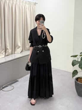 「アイテム（ベルト）」を使った、loungedress_hayashiさん（レディース・163cm）の夏コーディネート