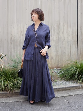 「GALENA（LOUNGEDRESS）（ガレナ）のアイテム」を使った、loungedress_hayashiさん（レディース・164cm）の夏コーディネート