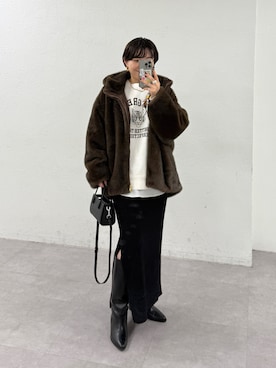 「アイテム（スウェット）」を使った、loungedress_hayashiさん（レディース・164cm）の秋コーディネート