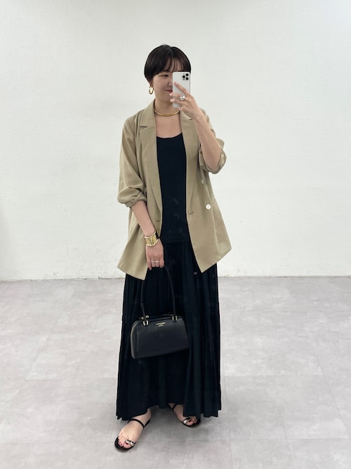 3サイズ展開】サテンティアードキャミワンピース（ワンピース