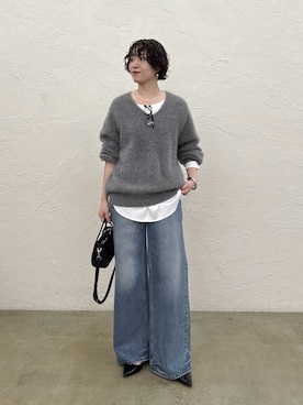 「アイテム（パンプス）」を使った、loungedress_hayashiさん（レディース・164cm）の冬コーディネート