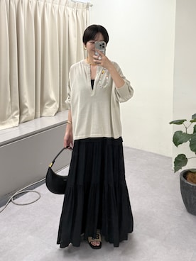「LOUNGEDRESS（ラウンジドレス）のアイテム」を使った、loungedress_hayashiさん（骨格ウェーブ・レディース・163cm）の夏コーディネート