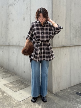 「GALENA（LOUNGEDRESS）（ガレナ）のアイテム」を使った、loungedress_hayashiさん（レディース・164cm）の秋コーディネート