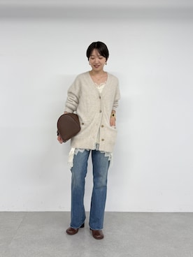 「アイテム（キャミソール）」を使った、loungedress_hayashiさん（レディース・163cm）の秋コーディネート