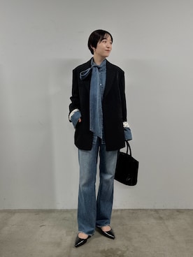 「アイテム（パンプス）」を使った、loungedress_hayashiさん（レディース・163cm）の秋コーディネート